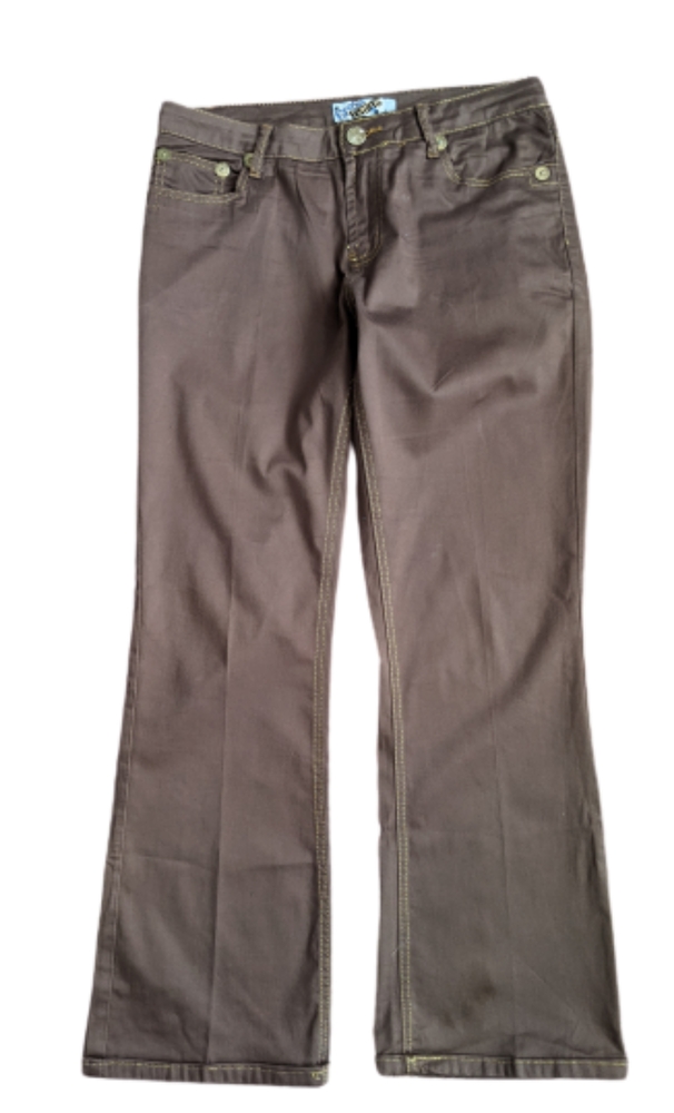 Crest Jeans Brown Stretch Bootcut Jeans